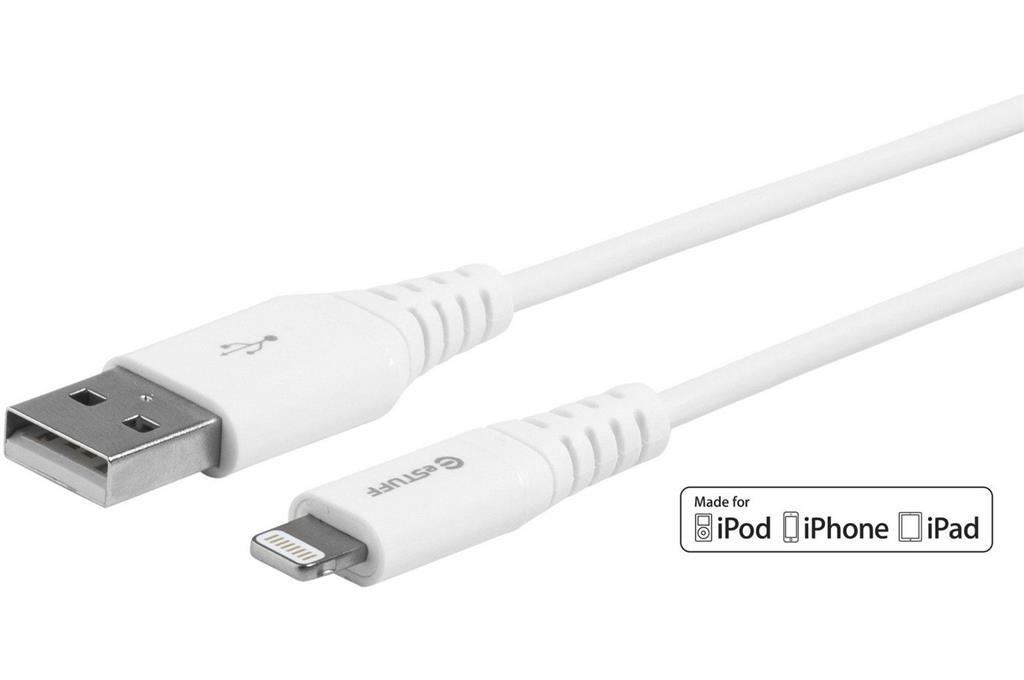 eSTUFF Lightning Cable MFI 0.15m White