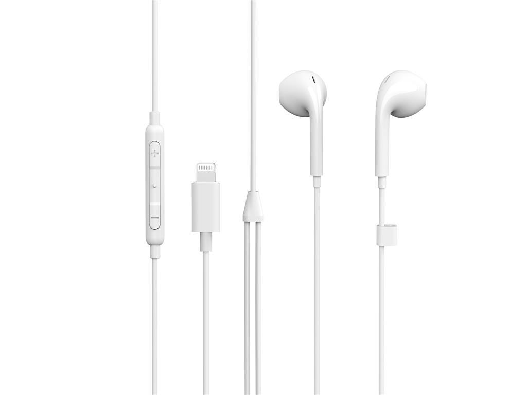 eSTUFF In-ear slušalke MFI Lightning