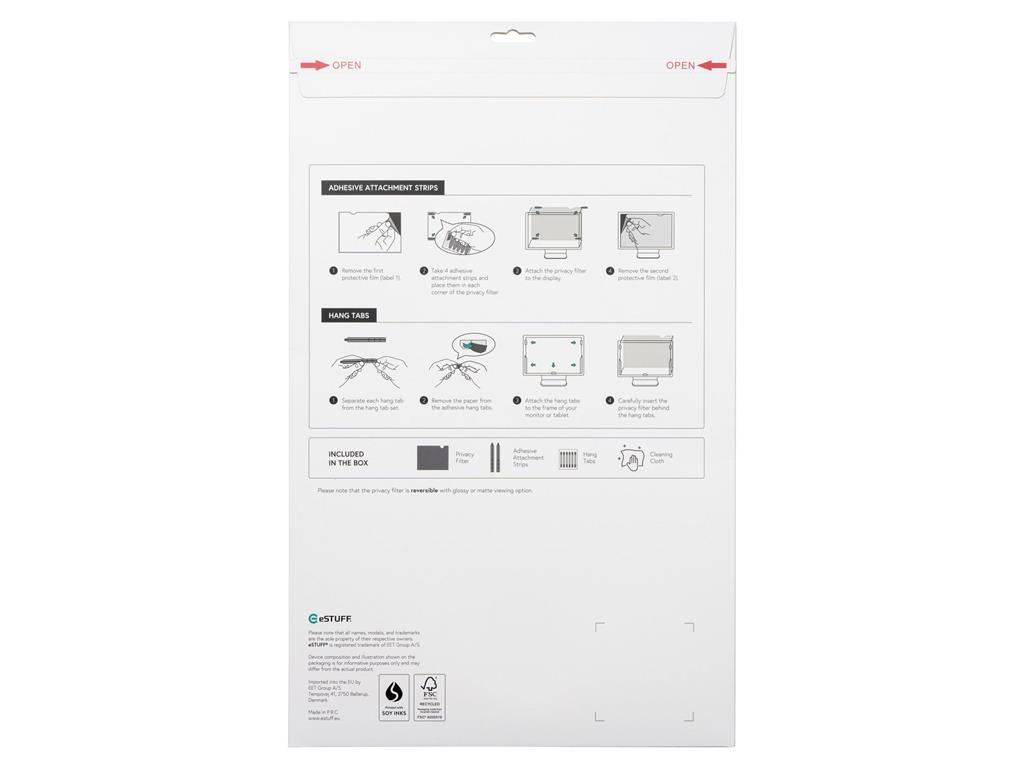 eSTUFF Filter zasebnosti 31.5" 16:9