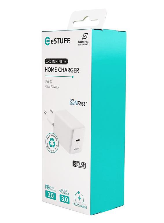 eSTUFF INFINITE (GRS) USB-C punjač EU PD 45W