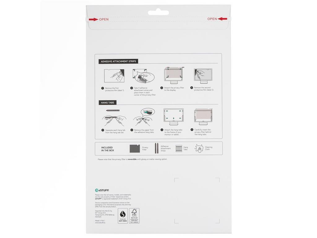 eSTUFF Edge filter privatnosti 14"" 16:9