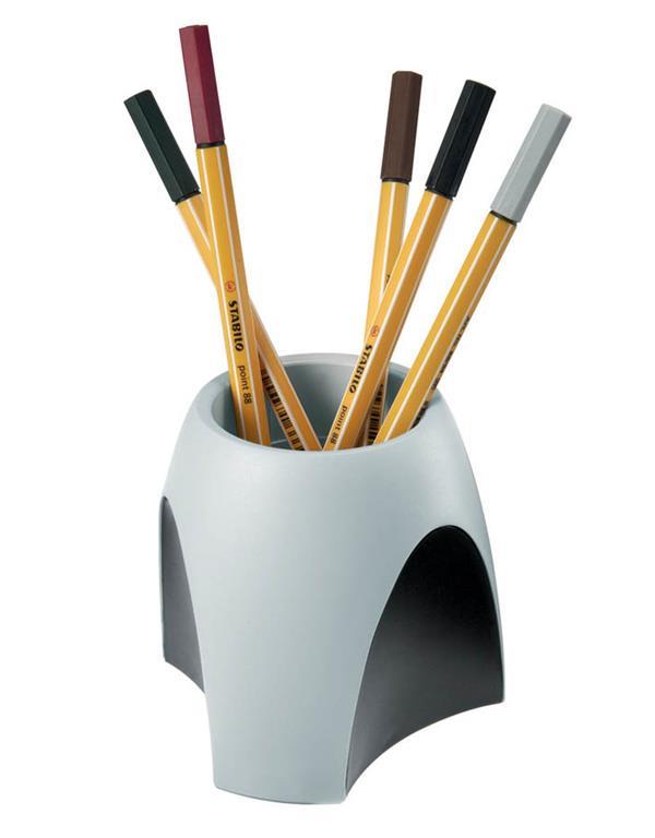 HAN Lonček za pisala DELTA siv/črn