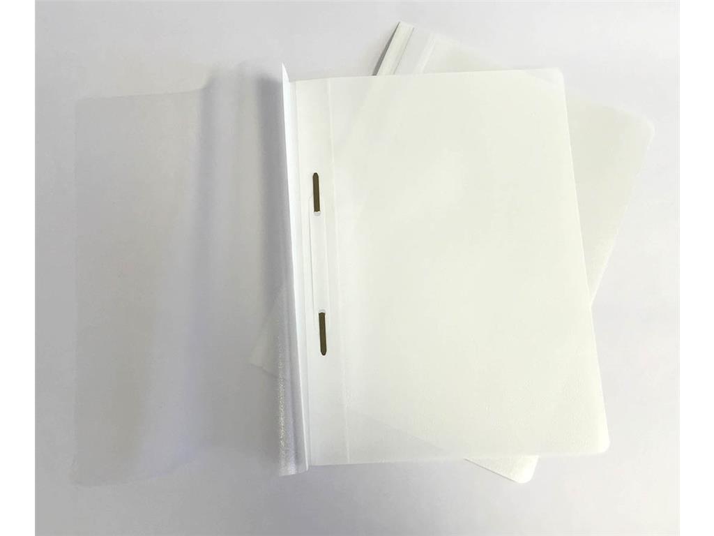 Klipko Mapa s sponko Standard bela, 25 kos