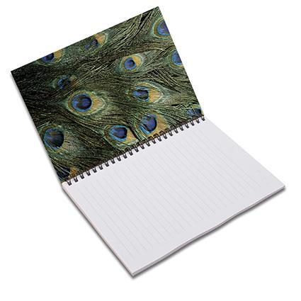 Klipko Zvezek s spiralo A5, črtast, pav