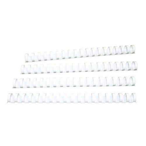 Klipko Spirale PVC 28 mm, bele, 50 kos