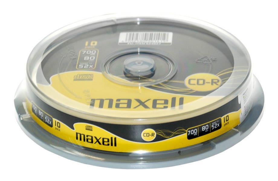 Maxell CD-R 700MB XL 52X 10 na vretenu