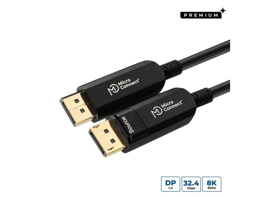 MicroConnect Kabel DisplayPort 1.4, 8K60Hz, 50m