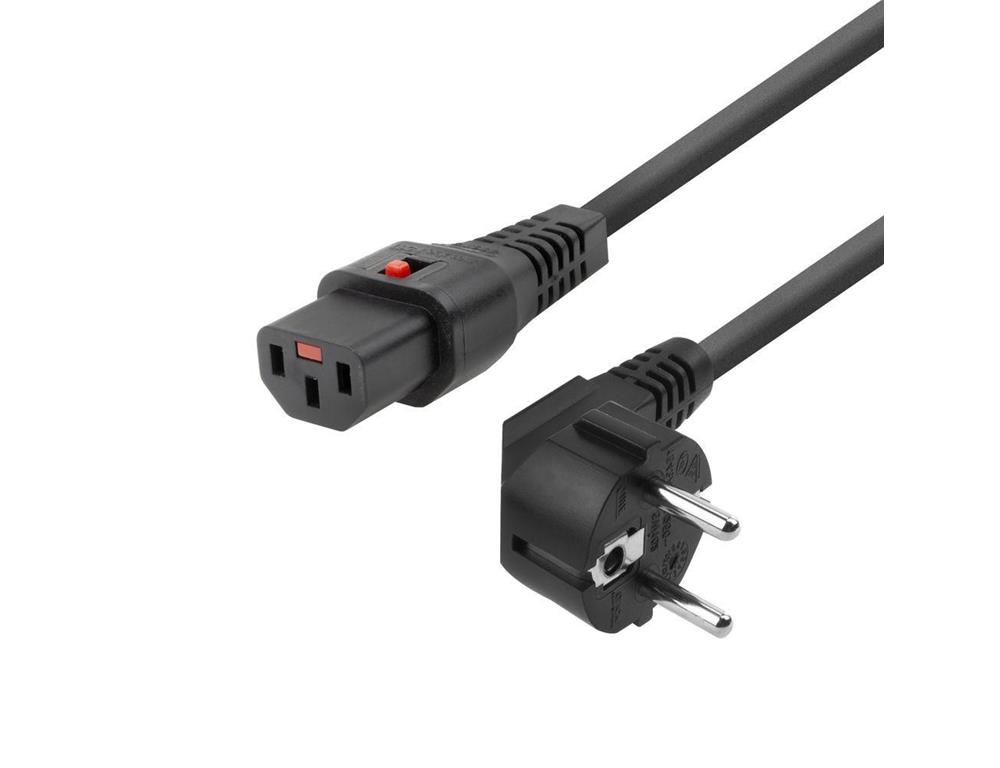MicroConnect Kabel napajalni Schuko - C14, črn 1,5m