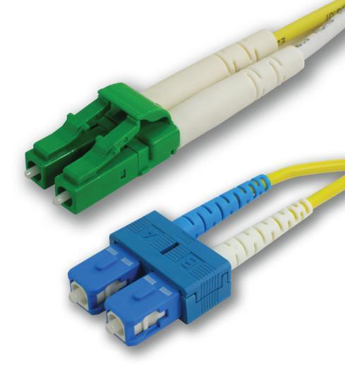 MicroConnect Patch Kabel - SC/APC-LC/UPC 1m OS2
