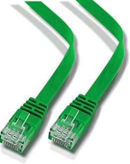 MicroConnect Kabel U/UTP CAT6 1M Zelen ploščat