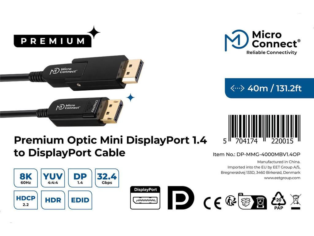 MicroConnect Kabel Premium optični DP - HDMI