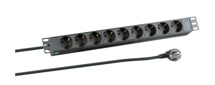 MicroConnect Razdelilnik 8x 19" Patch panel 1U 3m