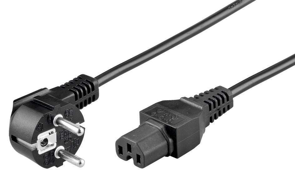MicroConnect Napajalni kabel Schuko - C15, 1m