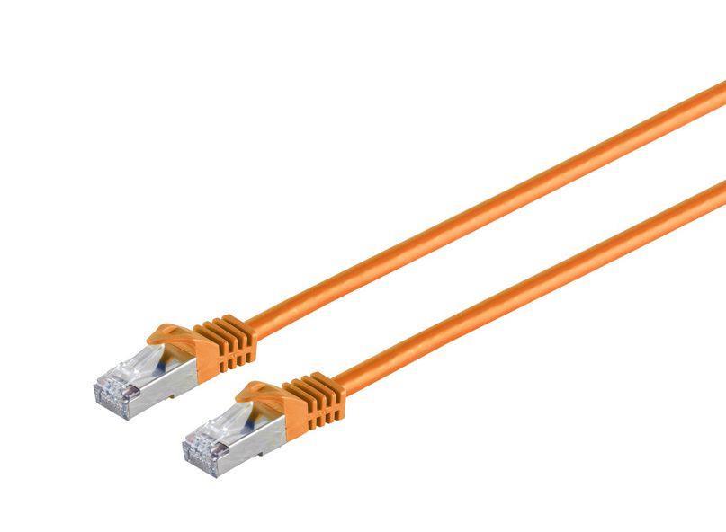 MicroConnect CAT7 S/FTP Omrežni Kabel 10m, Oranžen