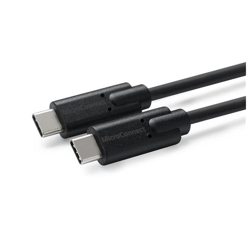MicroConnect Kabel USB C-C 3.2 Gen2x1, 2m, črn
