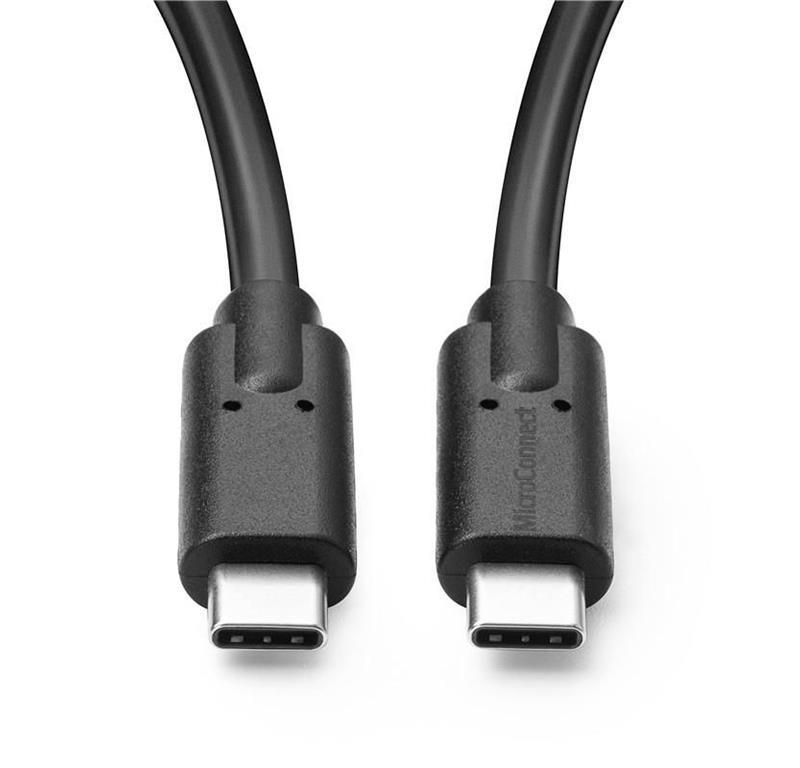 MicroConnect Kabel USB C-C 3.2 Gen2x1, 2m, črn