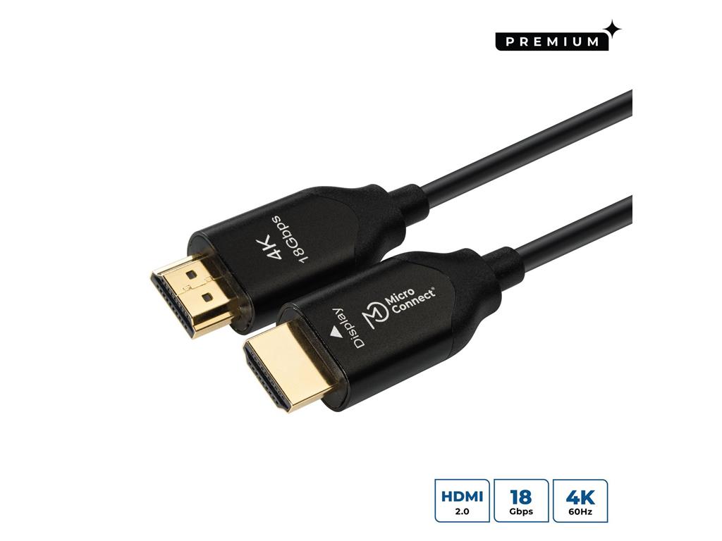 MicroConnect Premium optični HDMI kabel 2.0 110m