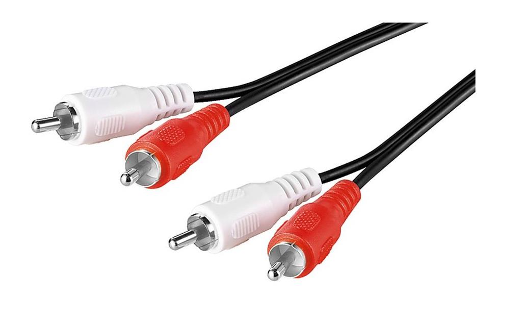 MicroConnect Avdio RCA kabel, 2,5m