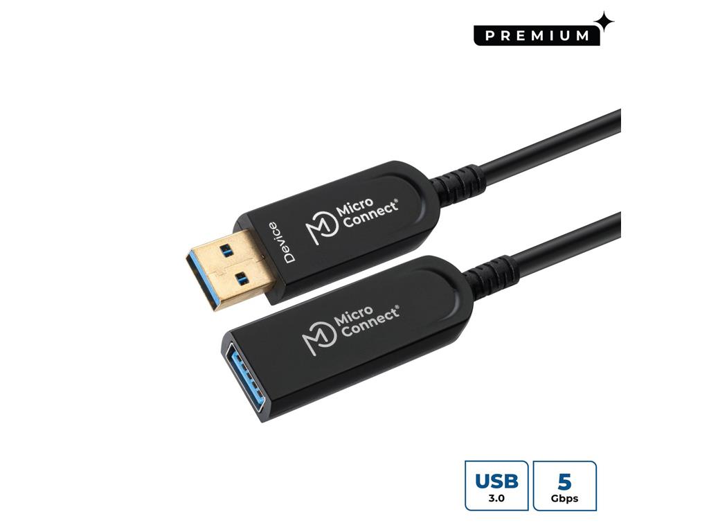 MicroConnect Optični kabel USB A-A 3.2, 25m (M-F)