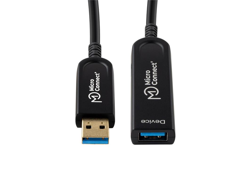 MicroConnect Optični kabel USB A-A 3.2, 30m (M-F)