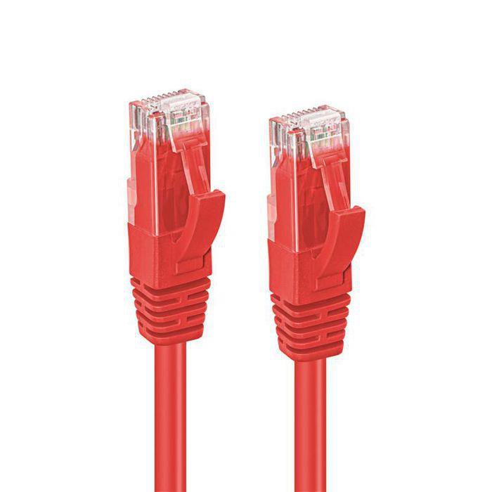 MicroConnect Kabel U/UTP CAT5e 1M Rdeč PVC
