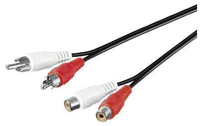MicroConnect Stereo RCA produžni kabel