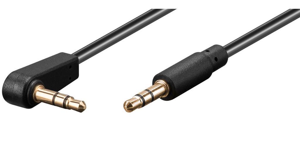  Avdio kabel tanki 3.5mm, Minijack 90°