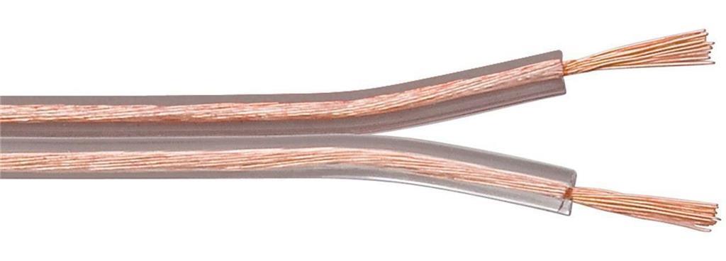 MicroConnect Zvočniški kabel, 50m, 2x2,5mm, prozoren