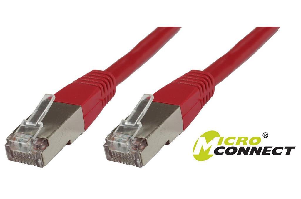 MicroConnect CAT6 F/UTP Network Cable 15m, Red