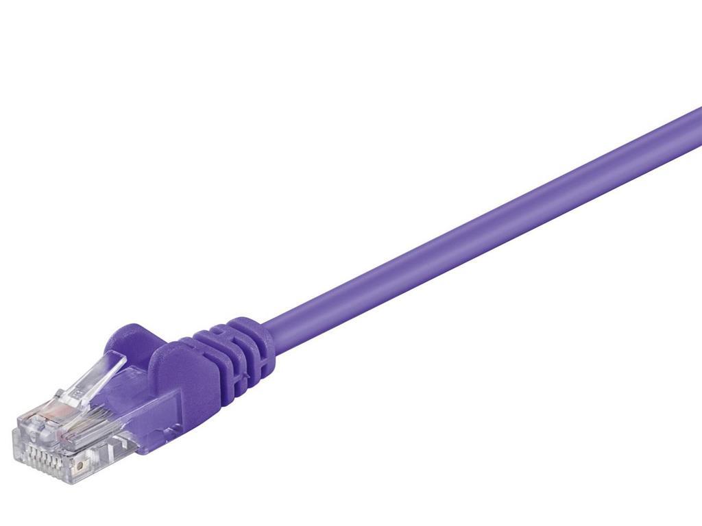 MicroConnect U/UTP CAT5e kabel 0.25M, ljubičasti, PVC