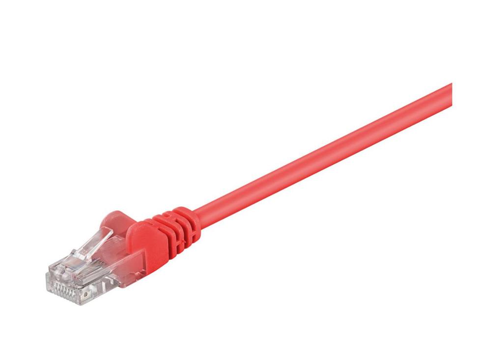 MicroConnect Kabel U/UTP CAT5e 1.5M Rdeč PVC