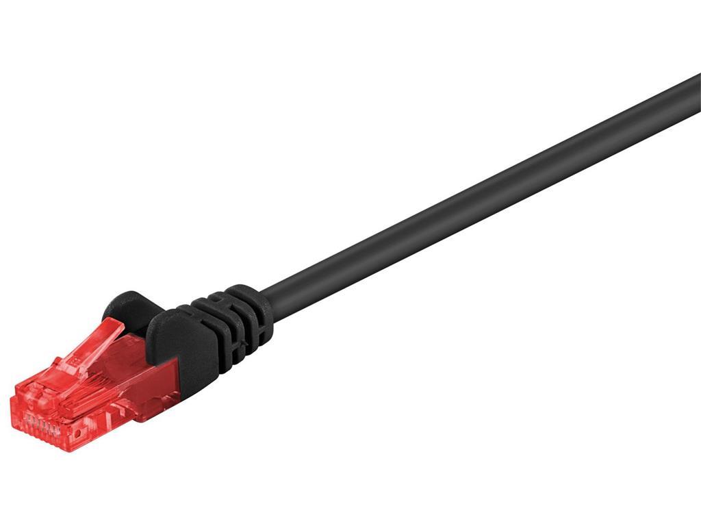 MicroConnect Omrežni kabel CAT6 U/UTP 1m, črn