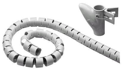 MicroConnect Ovoj za kable Cable Eater, siv, 2,5m