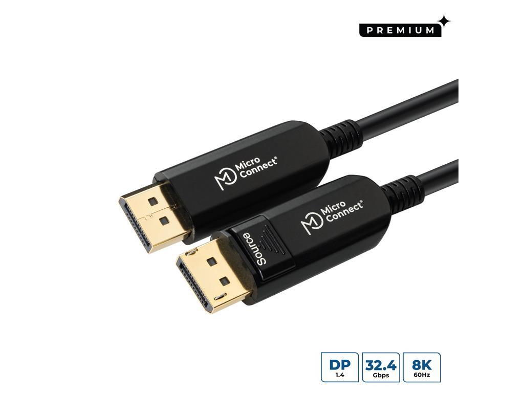 MicroConnect Kabel DisplayPort 1.4, 8K@60Hz, 15m
