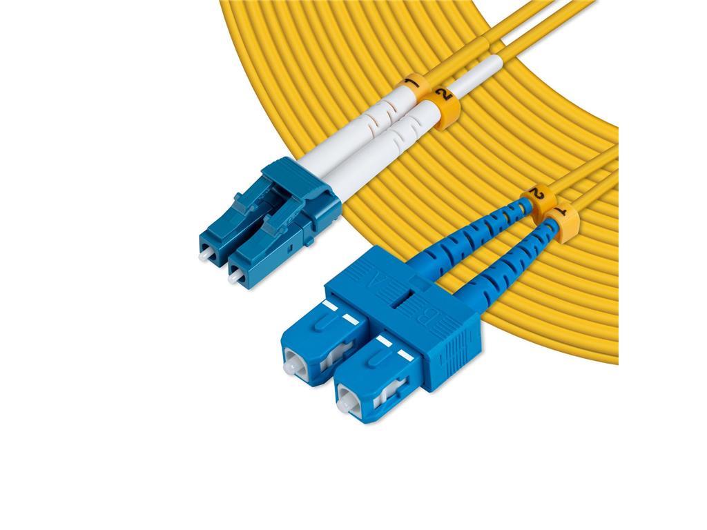 MicroConnect Patch Kabel - LC/UPC-SC/UPC 10m OS2