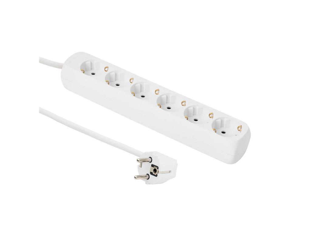 MicroConnect Schuko razvodnik 6-way 3M bijeli