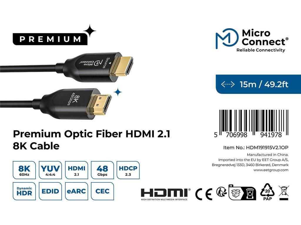 MicroConnect Premium ultra-brzi aktivni optički HDMI