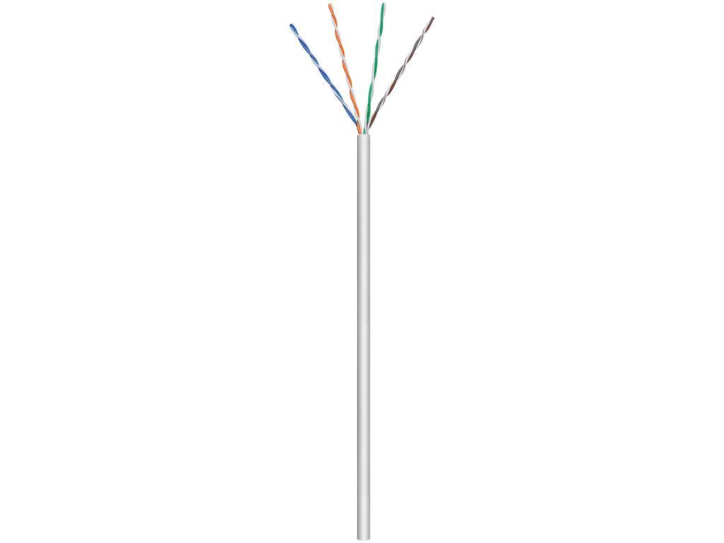MicroConnect U/UTP CAT5e 100m sivi PVC