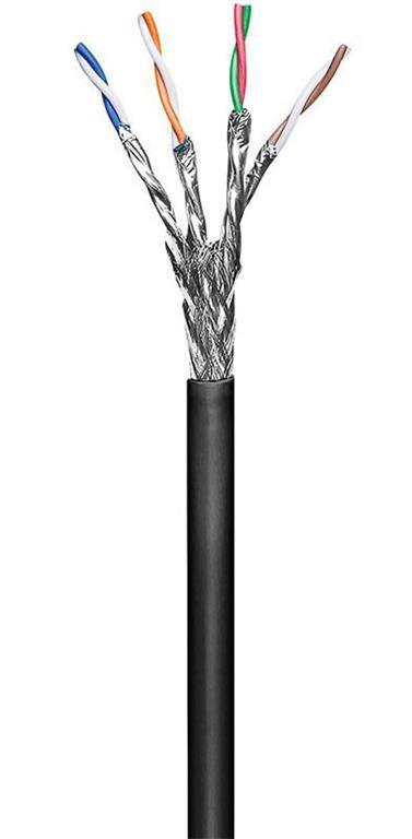 MicroConnect S/FTP CAT6 Outdoor 100m crni