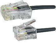 MicroConnect RJ11-RJ45 3M M/M crni