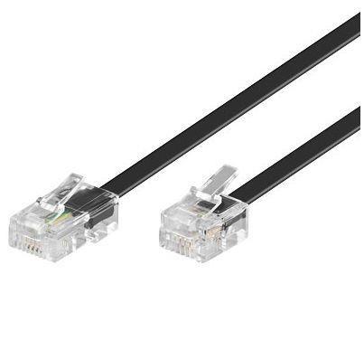 MicroConnect RJ11-RJ45 15m M/M, Crni