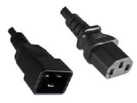 MicroConnect Kabel za napajanje C13-C20 10A 2m crni