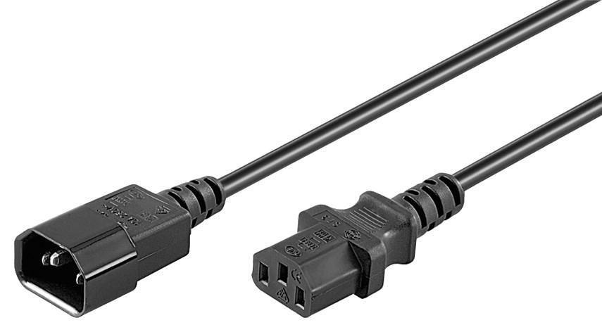 MicroConnect Kabel napajalni C13-C14 1m Črn