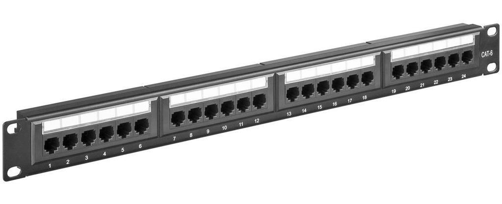 MicroConnect CAT6 24 port 19" Patch Panel,