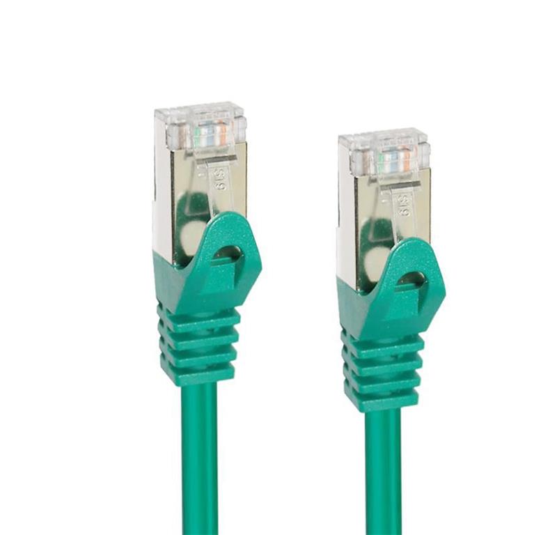 MicroConnect CAT7 S/FTP Omrežni Kabel 1m, Zelen