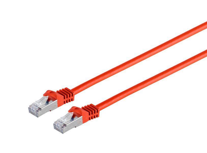 MicroConnect CAT7 S/FTP Omrežni Kabel 1m, Rdeč