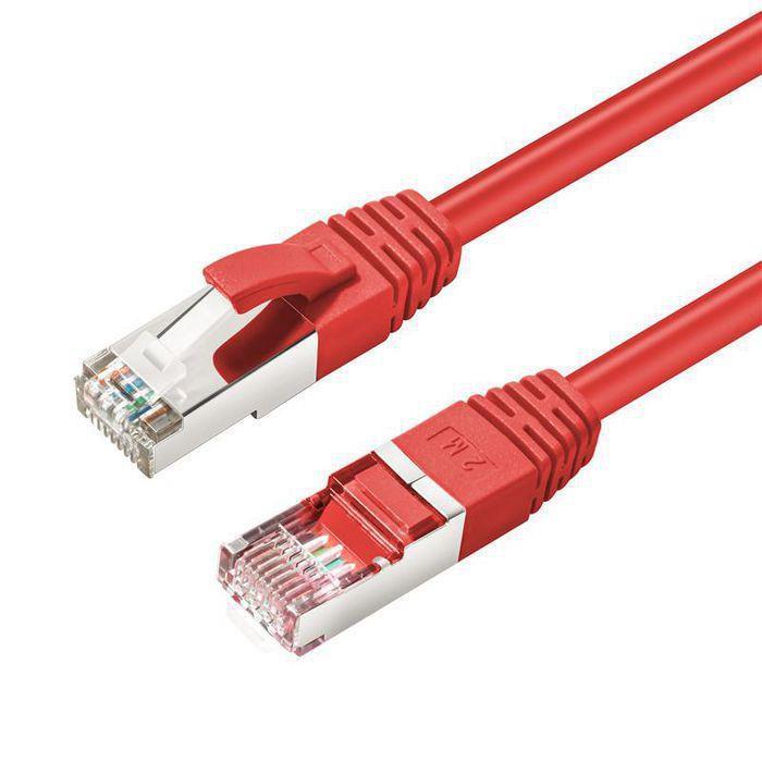 MicroConnect CAT6 S/FTP mrežni kabel 5m, crveni
