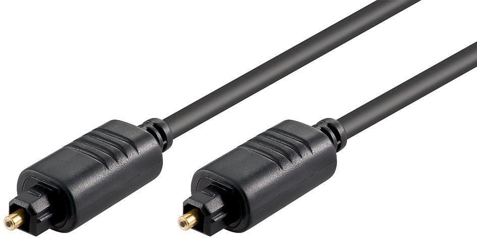 MicroConnect Toslink optički kabel 1m crne boje