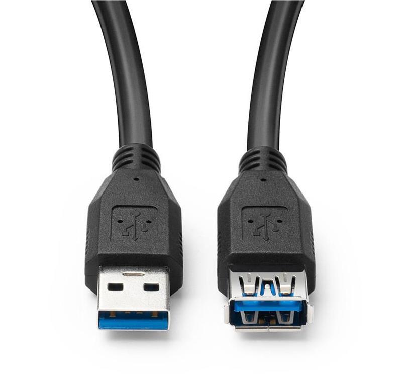 MicroConnect Kabel USB 3.2 Gen 1 A-A 2m M-F, Črn