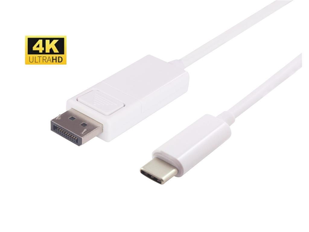 MicroConnect Kabel USB-C Displayport, Bel, 2m